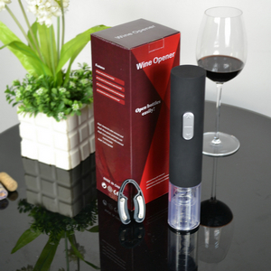 百诣现货供应黑色干电池电动开瓶器BY222  百诣酒具  开瓶器套装