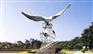 雄鹰翱翔不锈钢动物雕塑