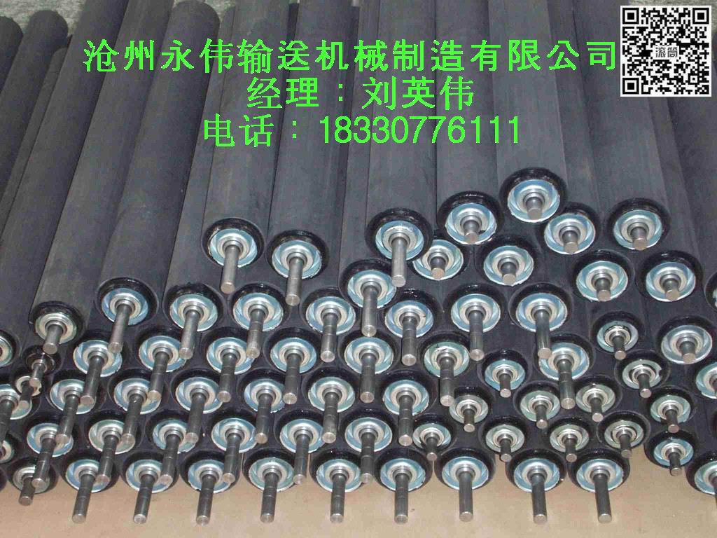 橡胶螺旋托辊的性能特点介绍  橡胶托辊  主要环境  永伟制造