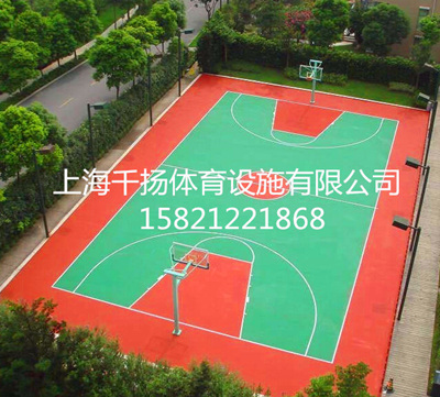 宝山塑胶篮球场铺设做法  施工建造  施工公司  供应价格