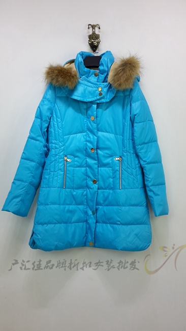 郑州广汇佳品牌折扣女装批发 茜尔菲尼羽绒服原单库存尾货  品牌尾货批发  大码女装一手货源