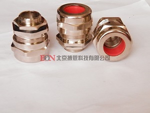 NPT1/2螺纹铜镀镍铠装电缆接头 铜镀镍铠装防爆填料函  铠装密封接头