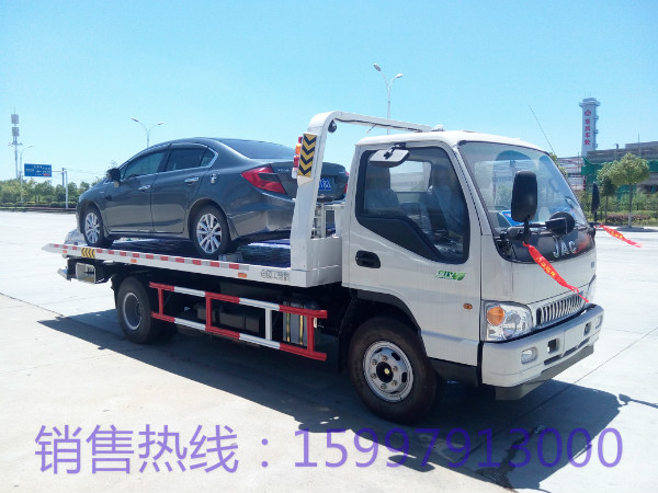 江淮国四一拖二清障车厂家直销  江淮清障车
