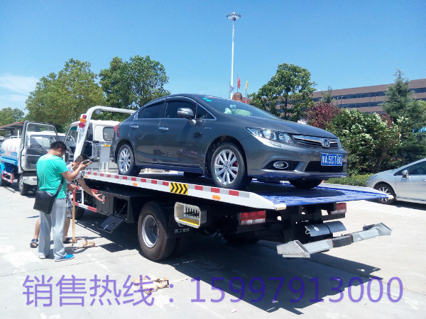 江淮国四一拖二清障车厂家直销  江淮清障车