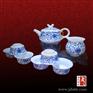 中秋国庆礼品陶瓷茶具加LOGO定制