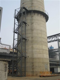 固原烟囱爬梯安装公司《专业烟筒安装爬梯》