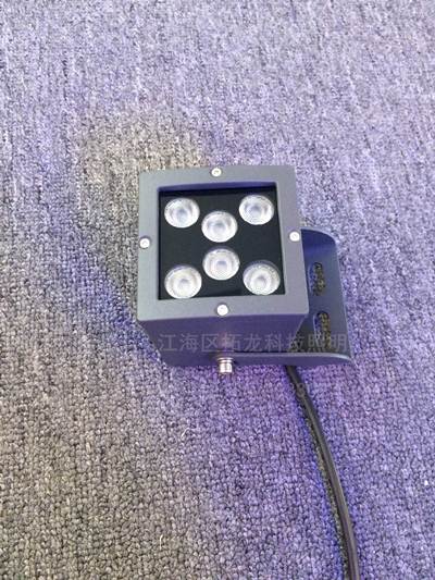 9W酒店廊柱照明LED投射灯 纯白光LED投射灯报价  3*3W新款射灯  9W丝印玻璃射灯  屋檐照明投射灯