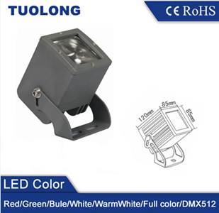 10W 外墙柱子照明专用一度角投射灯（窄角度投光灯）  一度角集成投射灯  科瑞COB聚光灯  窄角聚光投射灯