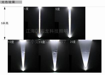 10W 外墙柱子照明专用一度角投射灯（窄角度投光灯）  一度角集成投射灯  科瑞COB聚光灯  窄角聚光投射灯