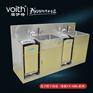 深圳双人全自动不锈钢洗手烘干一体水槽福伊特VOITH