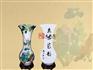 金奖百年世纪经典东方瓷韵扁豆双禽瓶独特的双钩分水法