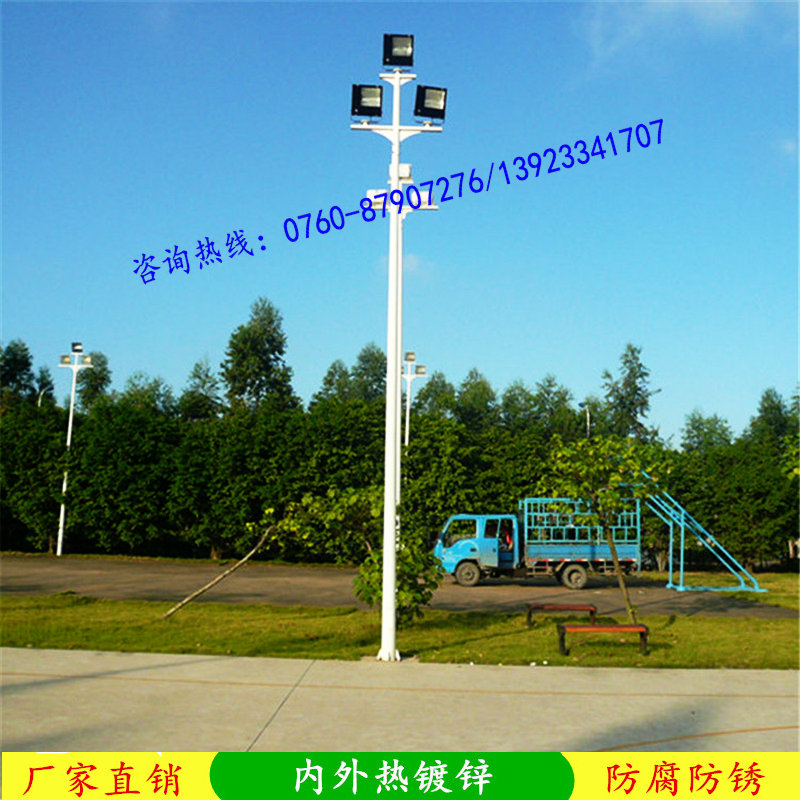 曲靖篮球场照明灯柱 6-8米篮球场灯柱 锥形球场灯柱&nbsp;&nbsp;篮球场灯柱尺寸&nbsp;&nbsp;球场灯柱厂家