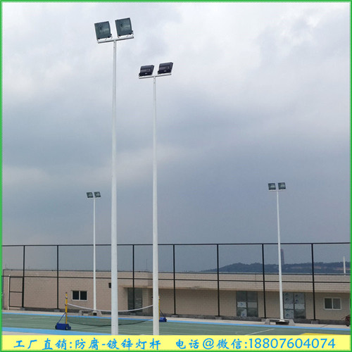 河源篮球场电线杆厂家/室外篮球场灯光安装/保证亮度&nbsp;&nbsp;标准篮球场灯光方