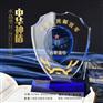 广州军人退伍水晶盾牌纪念品定做