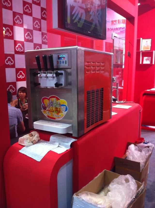 供应冰之乐BQL818三头台式冰淇淋机租赁&nbsp;&nbsp;上海冰淇淋机