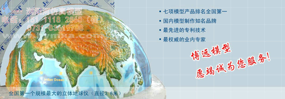 中国地形模型