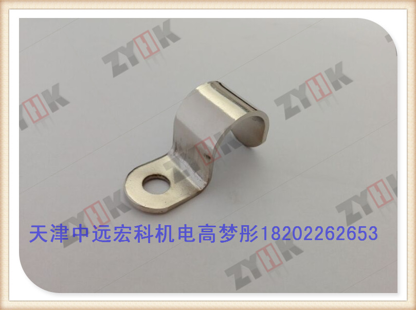 加厚单面金属紧固夹宏科厂家订制，沈阳不锈钢包塑管夹  骑马夹双面管夹订制
