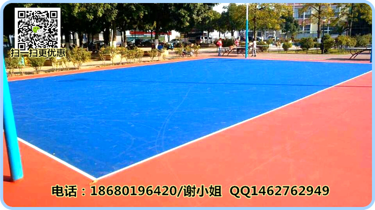 湖南丙稀酸球场地施工|益阳学校小区篮球场建设造价  篮球场地施工  网球场地施工  羽毛球场地施工