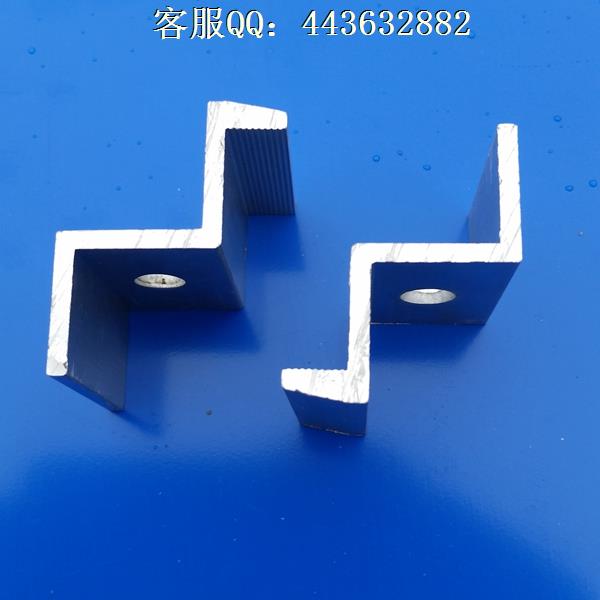 电池板组件铝合金压块 固定压块 光伏太阳能压块中压块