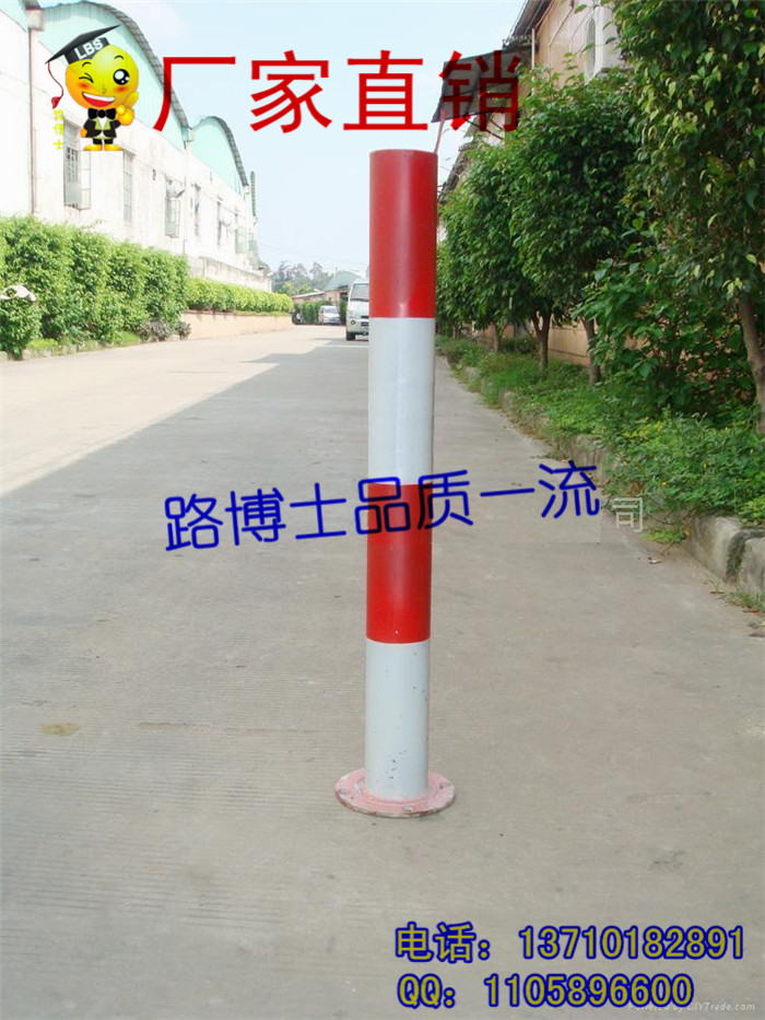 隔离柱 反光柱 镀锌警示柱加厚款 交通防撞柱 固定活动 可按  路桩  诱导柱
