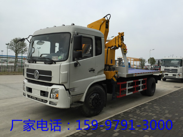 东风天锦一拖二清障带徐工吊机价格  清障车  一拖二清障车  清障车厂家