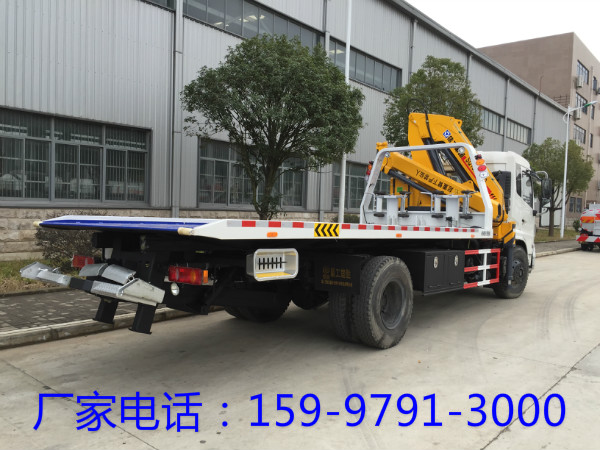 东风天锦一拖二清障带徐工吊机价格  清障车  一拖二清障车  清障车厂家