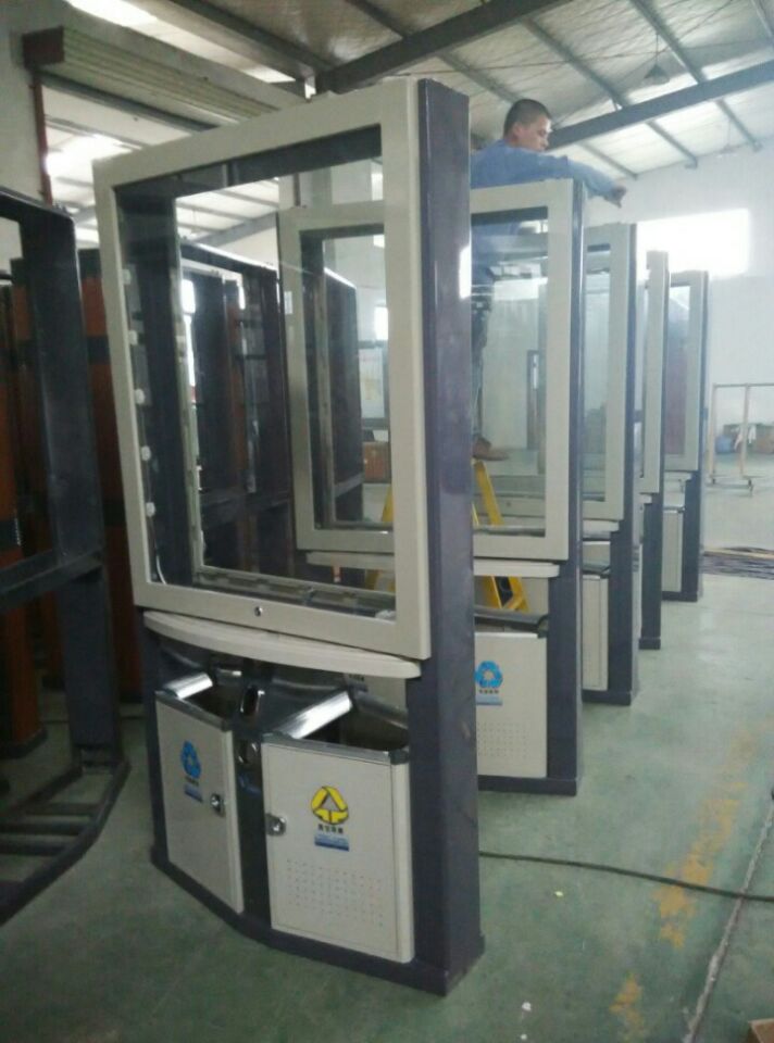 山阴县广告垃圾箱加工、广告垃圾箱广告果皮箱 背靠背垃圾箱 灯箱垃圾箱 滚动垃圾箱