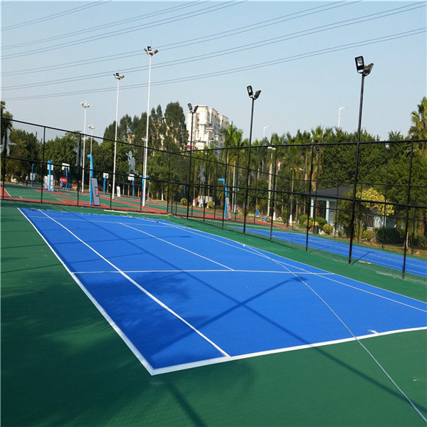中山球场地面施工厂家 防滑耐磨球场面层柒 丙烯酸球场漆