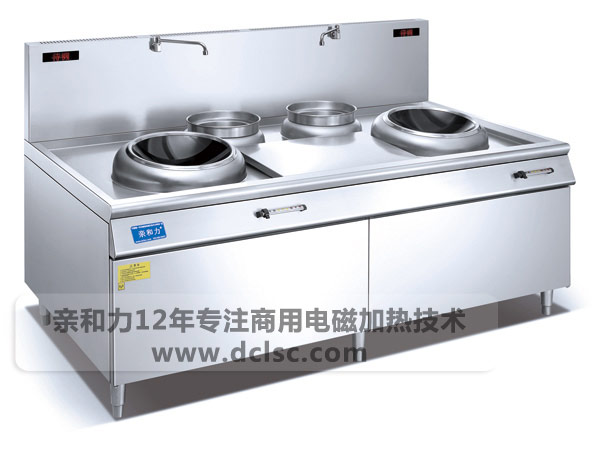 亲和力商用双头双尾电磁小炒灶厂家直销