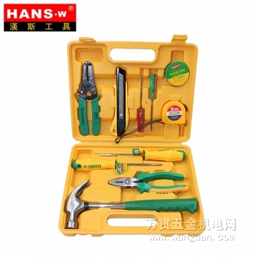 台湾汉斯工具 11件家庭组套工具 HS7211厂家价格  汉斯工具价格
