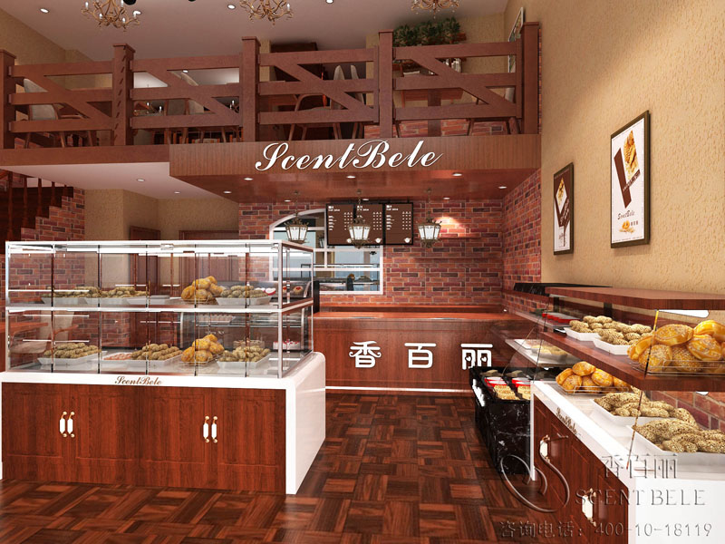 面包店加盟效果图