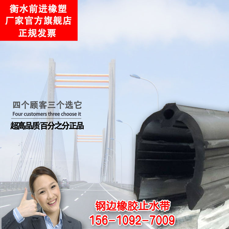 供应橡胶钢边止水带 钢边橡胶止水带 施工缝止水带好货您带走