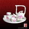 年终礼品茶具 景德镇手绘茶具 高档陶瓷茶具
