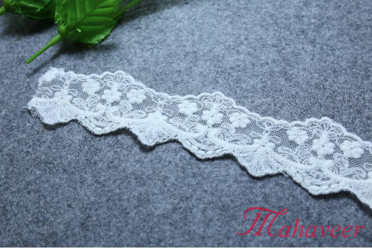 网布刺绣花边厂家直销，品质保证定制批发  蕾丝花边  服装辅料