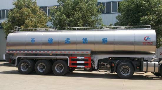 鲜牛奶运输车,半挂奶罐车多少钱
