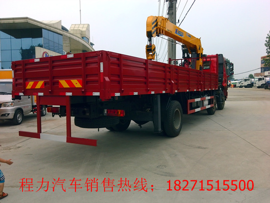 三轴解放J6随车吊工程车随车起重运输车 随车吊厂家 解放随车吊