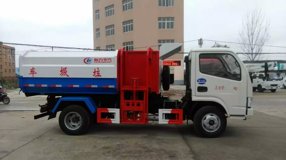 长安小型勾臂垃圾车销售,侧装式垃圾车