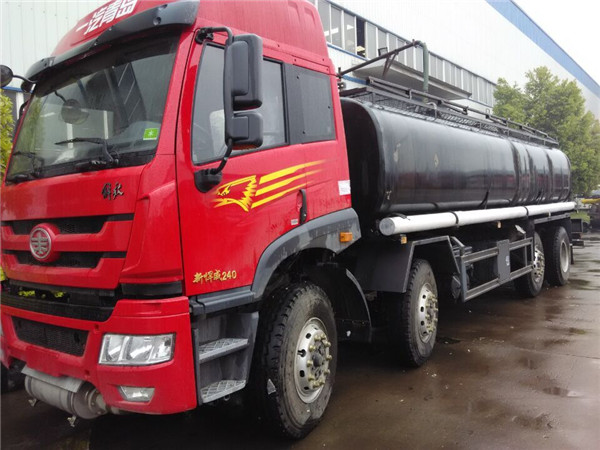 欧曼小三轴26方硫酸运输车,化工半挂车价格
