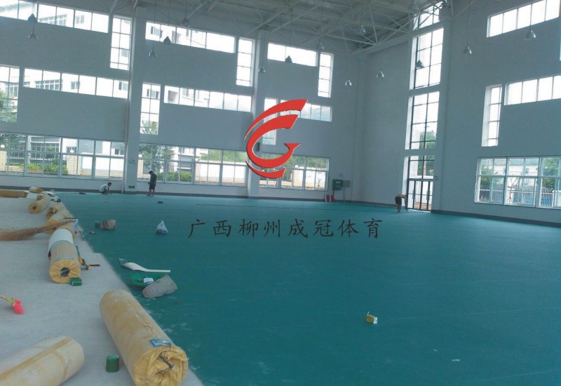 河池室外PVC地胶材料  PVC塑胶地板  硅PU球场地胶  硅PU供应商