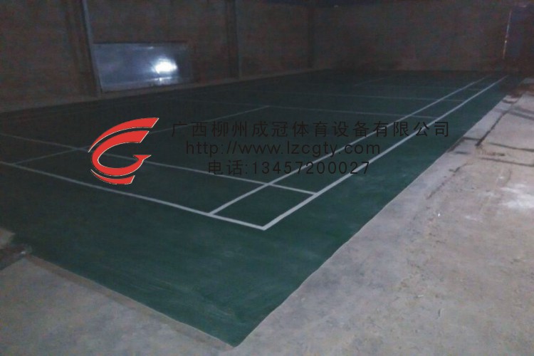钦州室外PVC篮球场地胶施工  PVC地胶球场  PVC地垫球场  PVC塑胶球场