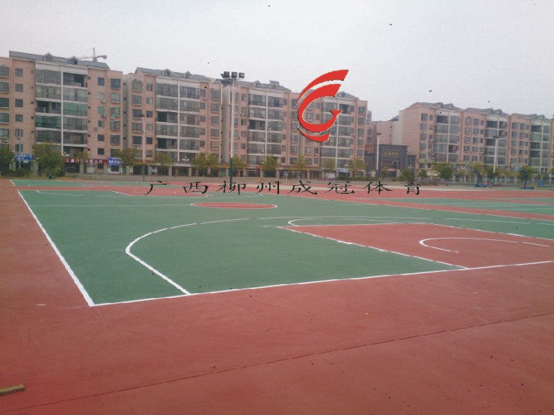 钦州长河硅PU打球球场  过车硅PU球场  硅PU球场地胶  硅PU地垫球场