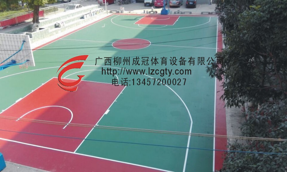 钦州长河硅PU打球球场  过车硅PU球场  硅PU球场地胶  硅PU地垫球场