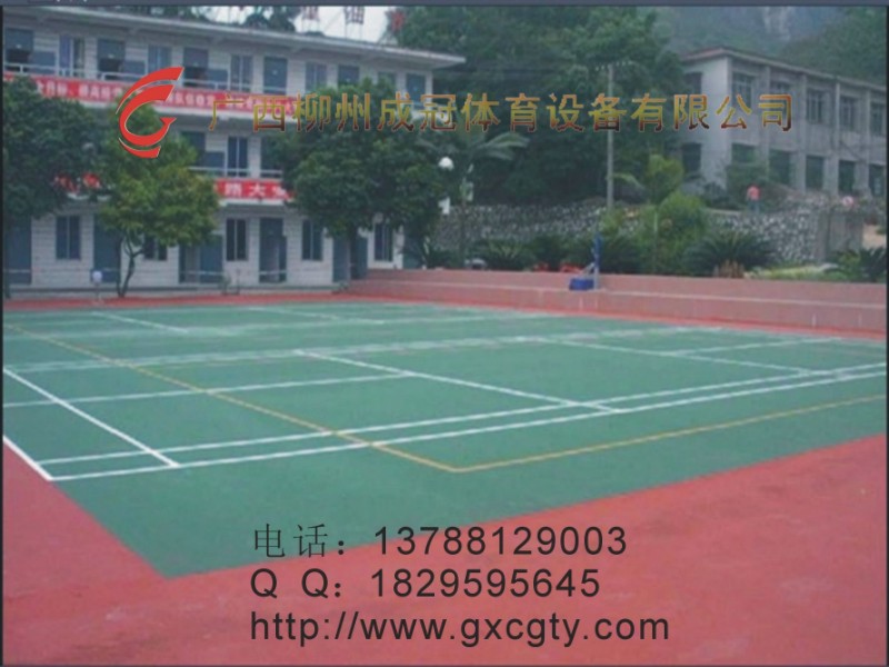 防城港长河硅PU橡胶两用球场材料  硅PU地胶球场  硅PU球场地垫  柳州硅PU球场