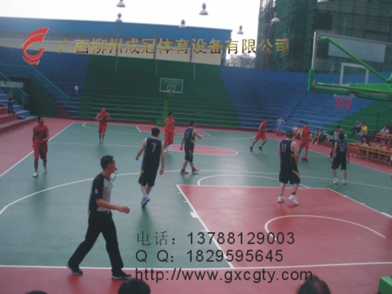 广西长河硅PU球场地胶施工  钦州硅PU球场  贺州硅PU球场  崇左硅PU球场
