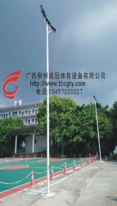 柳州室外照明灯杆安装厂家，小区球场灯杆安装的价格是多少  篮球场专用灯  羽毛球场照明