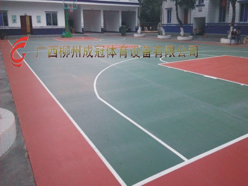 广西长河硅PU塑胶球场  硅PU地胶球场  丙烯酸球场地胶