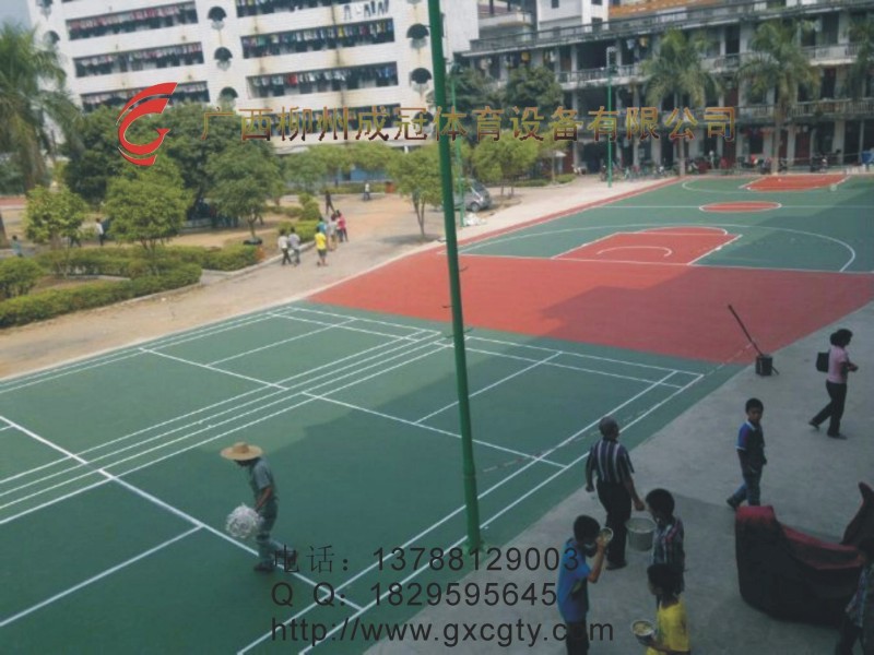 广西长河硅PU塑胶地垫球场  硅PU材料报价  硅PU球场地垫  硅PU供应商