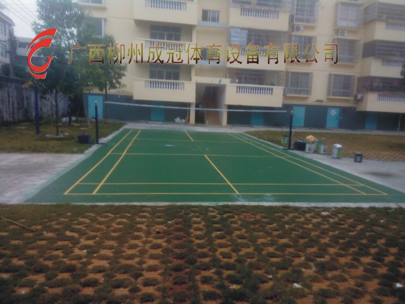 钦州长河硅PU地垫球场铺设  硅PU地胶球场  硅PU球场地垫