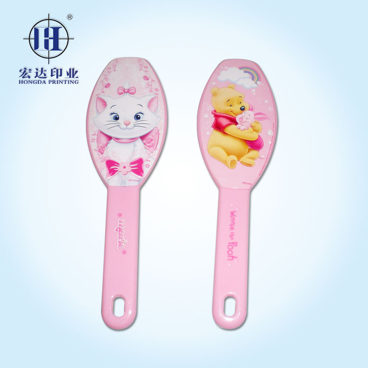粉色儿童梳子热转印  热转印膜  热转印加工  热转印机器