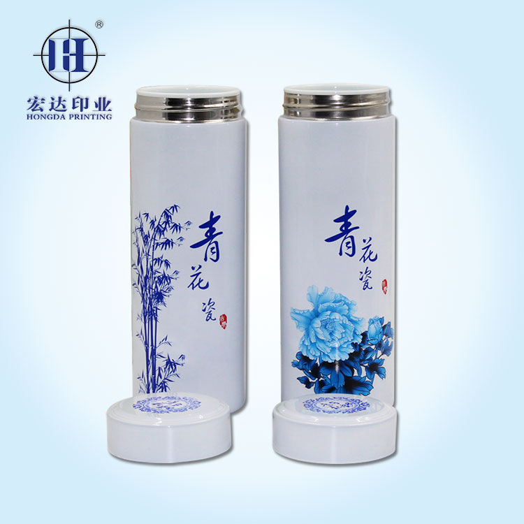 青花瓷保温杯热转印工艺  热转印膜  热转印加工  热转印机器